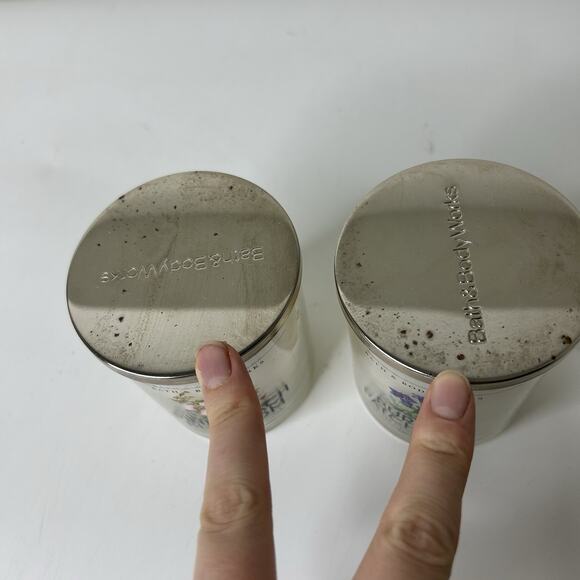 Bath & Body Works Candles 7oz Purple Patchouli & Pink Peach Blossom - Picture 3 of 7